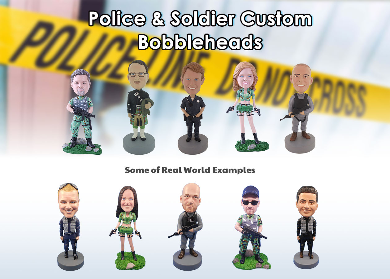 Police & Soldier Custom Bobbleheads